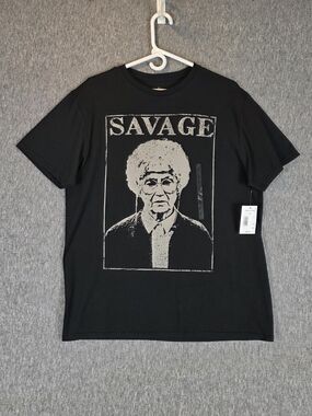 NEW The Golden Girls Sophia Is Savage T-Shirt Black Wmn's Lg